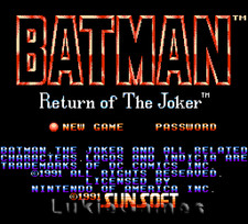 Jogo Batman Return Of The Joker - NES para Nintendo comprar usado Jogo Batman Return Of The Joker - NES para Nintendo comprar usado  Enviando para Brazil