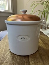 White ceramic canister for sale  Sacramento