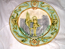 Assiette barbotine faience d'occasion  Adriers