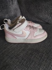 Usado, Nike Court Borough infantil recraft baixo, tamanho 9C, rosa e branco, ótimo comprar usado  Enviando para Brazil