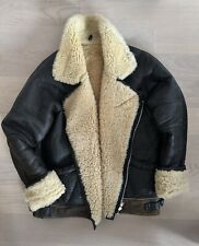 Vintage shearling leather for sale  LONDON