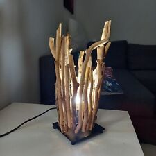Lampada tavolo legno usato  Vaglia