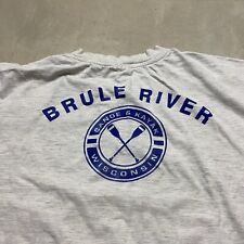 Camiseta vintage caiaque canoa remo Bruce River Wisconsin G comprar usado  Enviando para Brazil