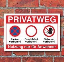 Schild privatweg betreten gebraucht kaufen  Bad Driburg