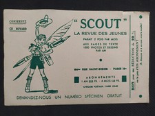 Scoutisme buvard publicitaire d'occasion  Béziers