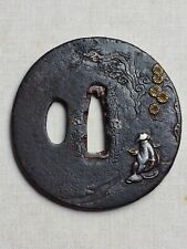 Iron tsuba japonais d'occasion  Paris IX