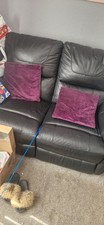 Black leather recliner for sale  LIVERPOOL