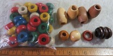 Usado, Macramê encontrar, contas de madeira de furo grande. 48 7 órfãos coloridos comprar usado  Enviando para Brazil