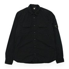 Camisa overshirt CP Company com botões tamanho grande preta comprar usado  Enviando para Brazil
