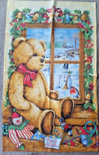 Vintage christmas teatowel for sale  NORWICH