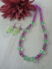 Schmuckset lila grün gebraucht kaufen  Hennigsdorf