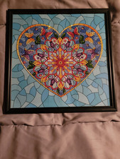 Stained glass heart for sale  Bucyrus