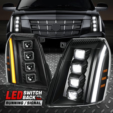 [Sinal LED DRL Switchback] Para 07-14 Escalade ESV EXT Quad Projetor Faróis comprar usado  Enviando para Brazil