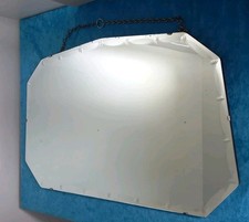 Vintage frameless mirror for sale  EXETER