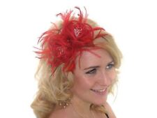 Red flowers fascinator for sale  Shipping to Ireland