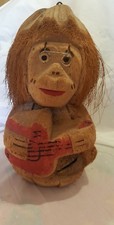 Vintage Mono Coco Guitarra Artesania Cubana Ucha 28 cm comprar usado  Enviando para Brazil