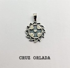 CRUZ ORLADA MEDIANA 2CM COLGANTE  CTUZ  PARRAVICINI PLATA 925 comprar usado  Enviando para Brazil