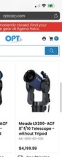 Meade 200 telescope for sale  Mays Landing