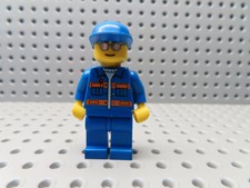 Lego Figurka City Mann Kierowca Mechanik Niebieska czapka cty0148 7638 na sprzedaż  Wysyłka do Poland