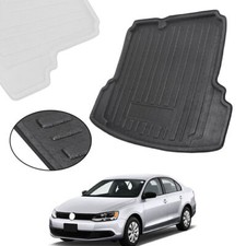 Bandeja de piso de carga forro tapetes tronco traseiro 1 peça para 2011-2017 Volkswagen Jetta preto comprar usado  Enviando para Brazil