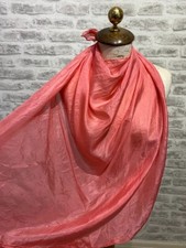 Silk coral chiffon for sale  LLANDUDNO