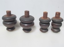 Móveis de madeira antigos pés sofá pernas cadeira suporte madeira vintage base x4 comprar usado  Enviando para Brazil