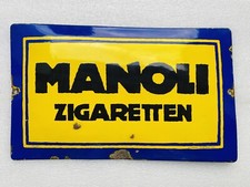 Emailschild manoli zigaretten gebraucht kaufen  Schiffweiler