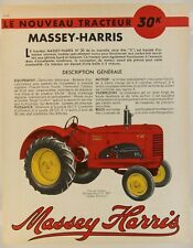 Prospectus brochure massey d'occasion  Auneau