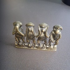 Vintage brass monkeys for sale  LEATHERHEAD