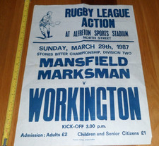 Large poster mansfield for sale  BRADFORD