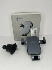 Suporte de telefone gravidade para ventilação de ar de carro 4 em 1 iPhone Android alças de metal cinza comprar usado  Enviando para Brazil