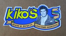 ADESIVO "KIKOS - JEANS & JACKETS - GIACOMO AGOSTINI" - by LORTEX " - Anni '80 comprar usado  Enviando para Brazil