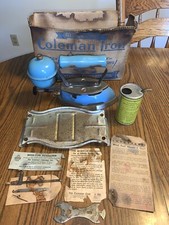 Early Coleman Lâmpada Fogão Azul Esmalte Gás Triste Ferro Ferramenta de Cozinha Instant Lite 4A comprar usado  Enviando para Brazil