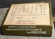VINTAGE FIDELITONE LP REGISTRO FONÓGRAFO AGULHA LOJA BALCÃO GAVETA VITRINE comprar usado  Enviando para Brazil