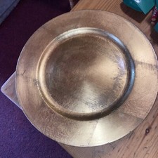 Gold charger plates for sale  SHEFFIELD
