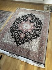 Iranian Hand-Knotted Persian Rug - Heris Design Wool & Silk Blend Tabriz Made  comprar usado Iranian Hand-Knotted Persian Rug - Heris Design Wool & Silk Blend Tabriz Made  comprar usado  Enviando para Brazil