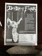 Usado, Folha de informações da turnê Deeds Of Flesh Merch com sufocação de suicídio  comprar usado  Enviando para Brazil