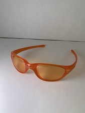 Usado, Óculos de sol vintage Oakley estilo 5 laranja translúcido pintura dourada desbotada década de 1990 comprar usado  Enviando para Brazil