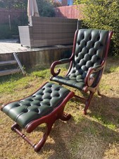 Green antique chesterfield for sale  DAWLISH