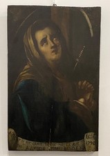 Antico dipinto tavola usato  Genova
