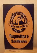 Werbe blechschild augustiner gebraucht kaufen  Edling