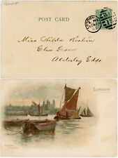 1902 EARLY ARTIST PPC POOL of LONDON + TOWER comprar usado  Enviando para Brazil