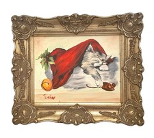 Cat painting sleeping for sale  Broken Arrow