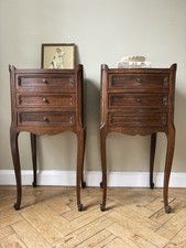 vintage bedside cabinet pair for sale  SEVENOAKS