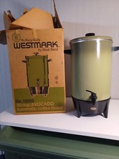 Usado, Cafeteira automática Westmark Vintage 30 xícaras de abacate da West Bend comprar usado Usado, Cafeteira automática Westmark Vintage 30 xícaras de abacate da West Bend comprar usado  Enviando para Brazil