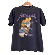 Metallica "Damaged Justice" 1988 Vintage Reimpressão Metallica Tag Ponto Único G comprar usado  Enviando para Brazil