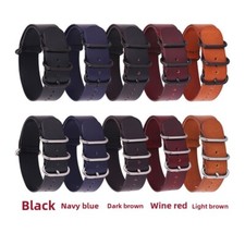 Qualidade Camada de Cabeça Couro de Vaca Pulseira de Relógio Vintage Uma Peça Pulseira de Couro 14mm-24mm comprar usado  Enviando para Brazil