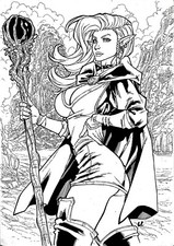 SPIRIT HUNTER Witch 8X11 PÁGINA ORIGINAL POR LC FREITAS JN1, usado comprar usado  Enviando para Brazil