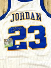 MICHAEL JORDAN CHICAGO BULLS AUTOGRAFADO HIGH SCHOOL LANEY CAMISA HOLOGRAMA VALIDAÇÃO, usado comprar usado  Enviando para Brazil