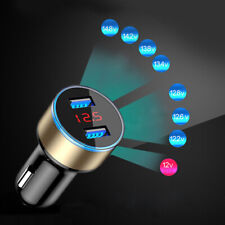 Voltímetro digital LED carregador de cigarro carro USB portas duplas 3.1A 12V/24V- comprar usado  Enviando para Brazil